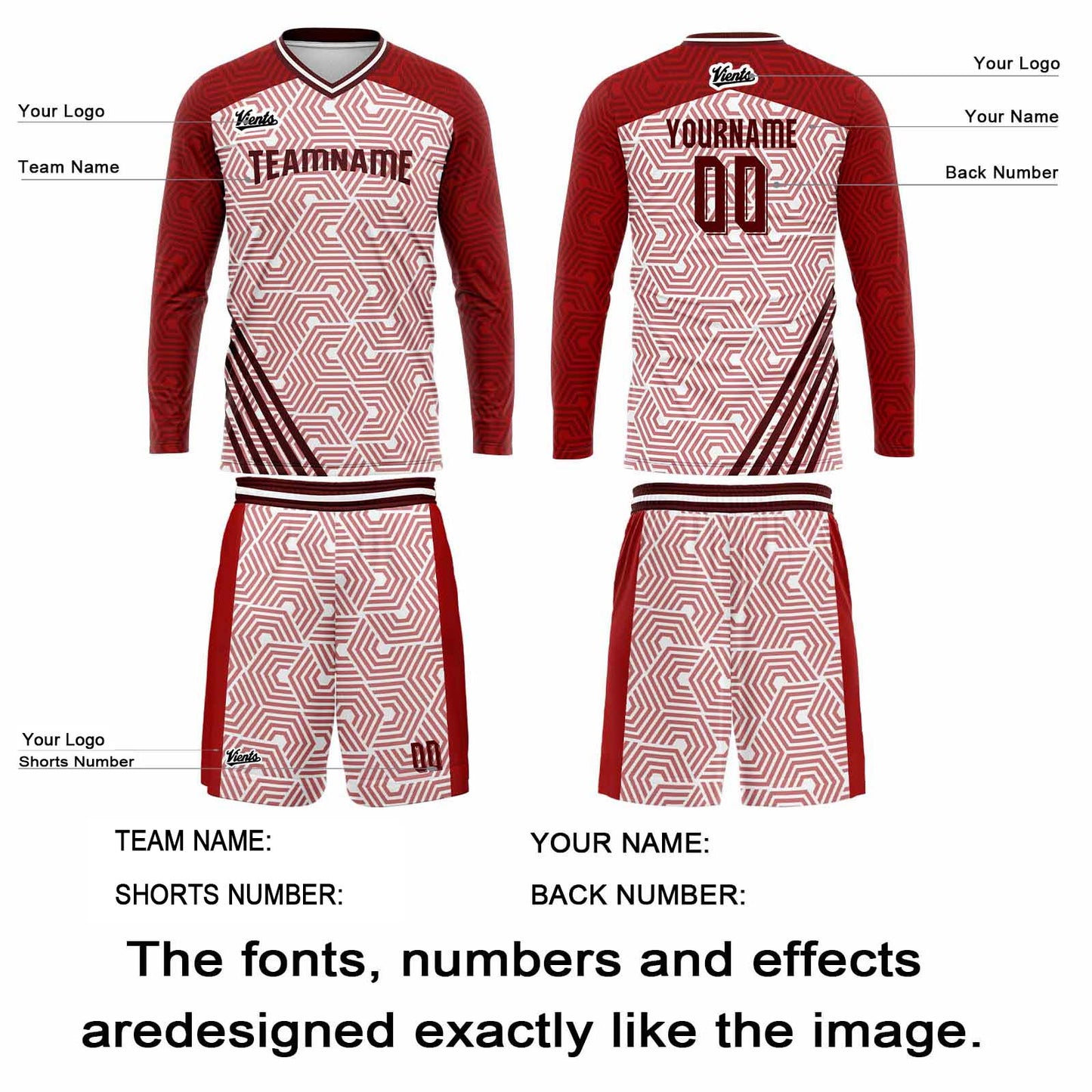 Custom Red Basketball Soccer Football Shooting Long T-Shirt for Adults and Kids