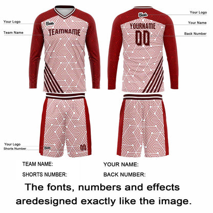 Custom Red Basketball Soccer Football Shooting Long T-Shirt for Adults and Kids