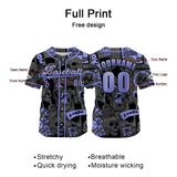 Custom Gray Baseball Jersey Print Personalized Name, Number and Logo