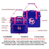 Custom Purple Pink Double Layer Insulated Cooler Bag - 600D Oxford Waterproof Picnic Tote for Camping, Hiking & BBQ - Large Capacity Thermal Lunch Bag