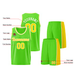 Custom Neon Green-Yellow Basketball Jersey for Men Women Adult Youth Stitched Name Number Logo