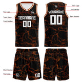 Custom Black Brown Basketball Jersey Uniform Suit Printed Your Logo Name Number