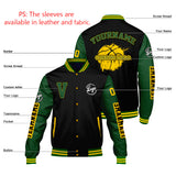 Custom Black Green Varsity Jackets for Men Women Youth Personalized Letterman Jackets