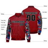Custom Red Varsity Jackets for Men Women Youth Personalized Letterman Jackets
