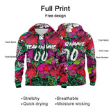 Custom Sweatshirt Hoodie For Man Woman Girl Boy Print Your Logo Name Number Red&Green