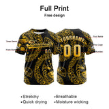 Custom Yellow Button Down Baseball Jersey for Men Women Adult Youth Print Name Number Logo