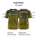 Custom Yellow Button Down Baseball Jersey for Men Women Adult Youth Print Name Number Logo