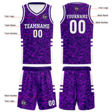 Custom Purple Basketball Jersey Uniform Suit Printed Your Logo Name Number