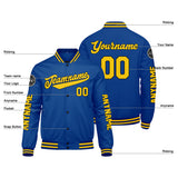 Custom Royal Yellow Varsity Jackets for Men Women Youth Personalized Letterman Jackets
