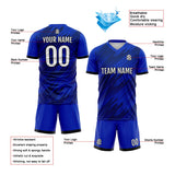 Custom Royal Uniform Jersey Kids Adults Personalized Set Jersey Shirt