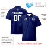 Custom Navy White Football Polo Shirts  Add Your Unique Logo/Name/Number