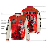 Custom Red Cream Varsity Jackets for Men Women Youth Personalized Letterman Jackets