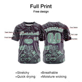 Custom Grey Button Down Baseball Jersey for Men Women Adult Youth Print Name Number Logo