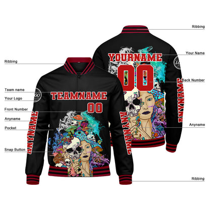 Custom Red Varsity Jackets for Men Women Youth Personalized Letterman Jackets