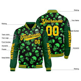 Custom Green Varsity Jackets for Men Women Youth Personalized Letterman Jackets