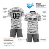 Custom Soccer Uniform Jersey Kids Adults Personalized Set Jersey Grey Wallpaper