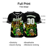 Custom Black Button Down Baseball Jersey for Men Women Adult Youth Print Name Number Logo