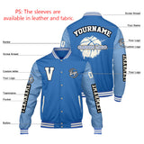 Custom Light Blue Pale Blue Varsity Jackets for Men Women Youth Personalized Letterman Jackets