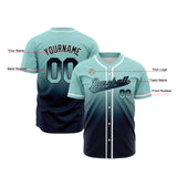 Custom Gradient Baseball Jerseys Personalized Name Number Logo