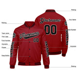 Custom Red Black Varsity Jackets for Men Women Youth Personalized Letterman Jackets