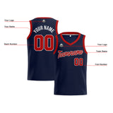 Custom Navy Red Basketball Jersey for Men Women Adult Youth Stitched Name Number Logo