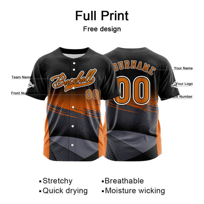 Custom Yellow Button Down Baseball Jersey for Men Women Adult Youth Print Name Number Logo