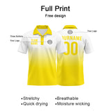 Custom Yellow Football Polo Shirts  Add Your Unique Logo/Name/Number