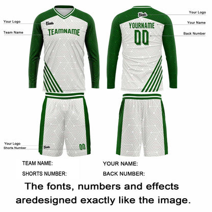 Custom Green Basketball Soccer Football Shooting Long T-Shirt for Adults and Kids