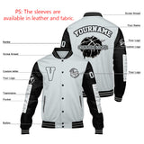 Custom Grey Black Varsity Jackets for Men Women Youth Personalized Letterman Jackets