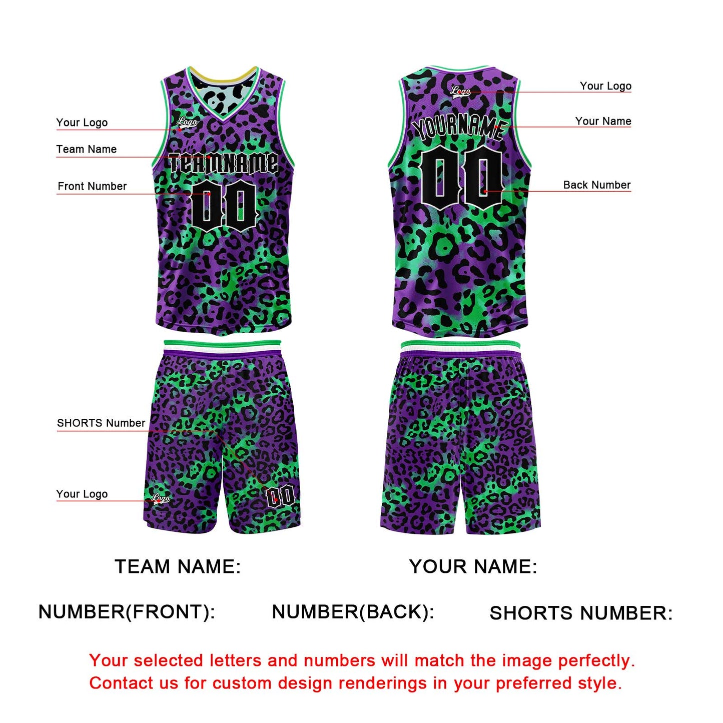 Custom Purple Iceberg Blue Reversible Basketball Suit for Adults and Kids Personalized Jersey