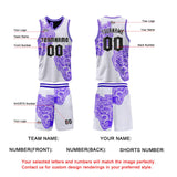 Custom White Black Reversible Basketball Suit for Adults and Kids Personalized Jersey