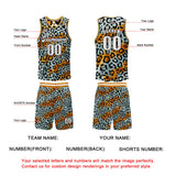 Custom Iceberg Blue Yellow Reversible Basketball Suit for Adults and Kids Personalized Jersey