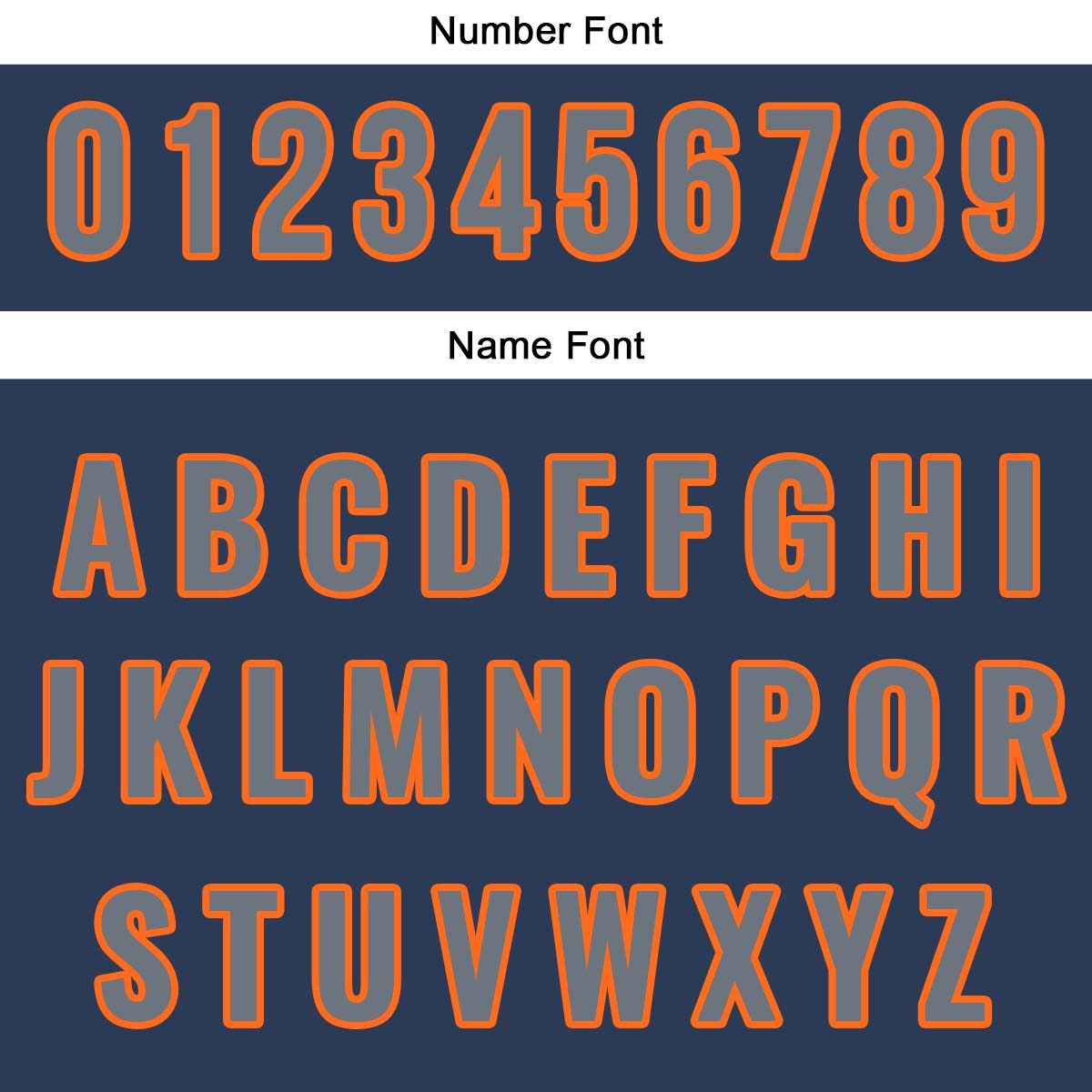 Custom Dark Blue Orange Hip Hop Baseball Jersey Stitched Printed - Personalized Name Number Shirts #BB-0919-0053