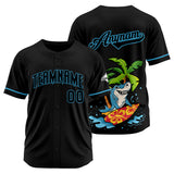 Custom Surfing Shark-Black Baseball Uniforms High-Quality for Adult Kids Optimized for Performance