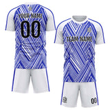 Custom Soccer Uniform Jersey Kids Adults Personalized Set Jersey Royal&White