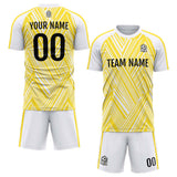 Custom Soccer Uniform Jersey Kids Adults Personalized Set Jersey Yellow&White