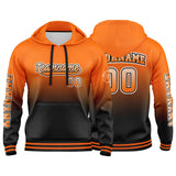 Custom Orange Black  Sweatshirt Hoodie For Men Women Girl Boy Print Your Logo Name Number