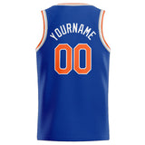 Custom Stitched Basketball Jersey for Men, Women And Kids Royal-Orange-White