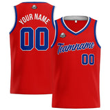 Custom Stitched Basketball Jersey for Men, Women  And Kids Red-Royal-White