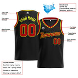 Custom Stitched Basketball Jersey for Men, Women  And Kids Black-Red-Neon Yellow