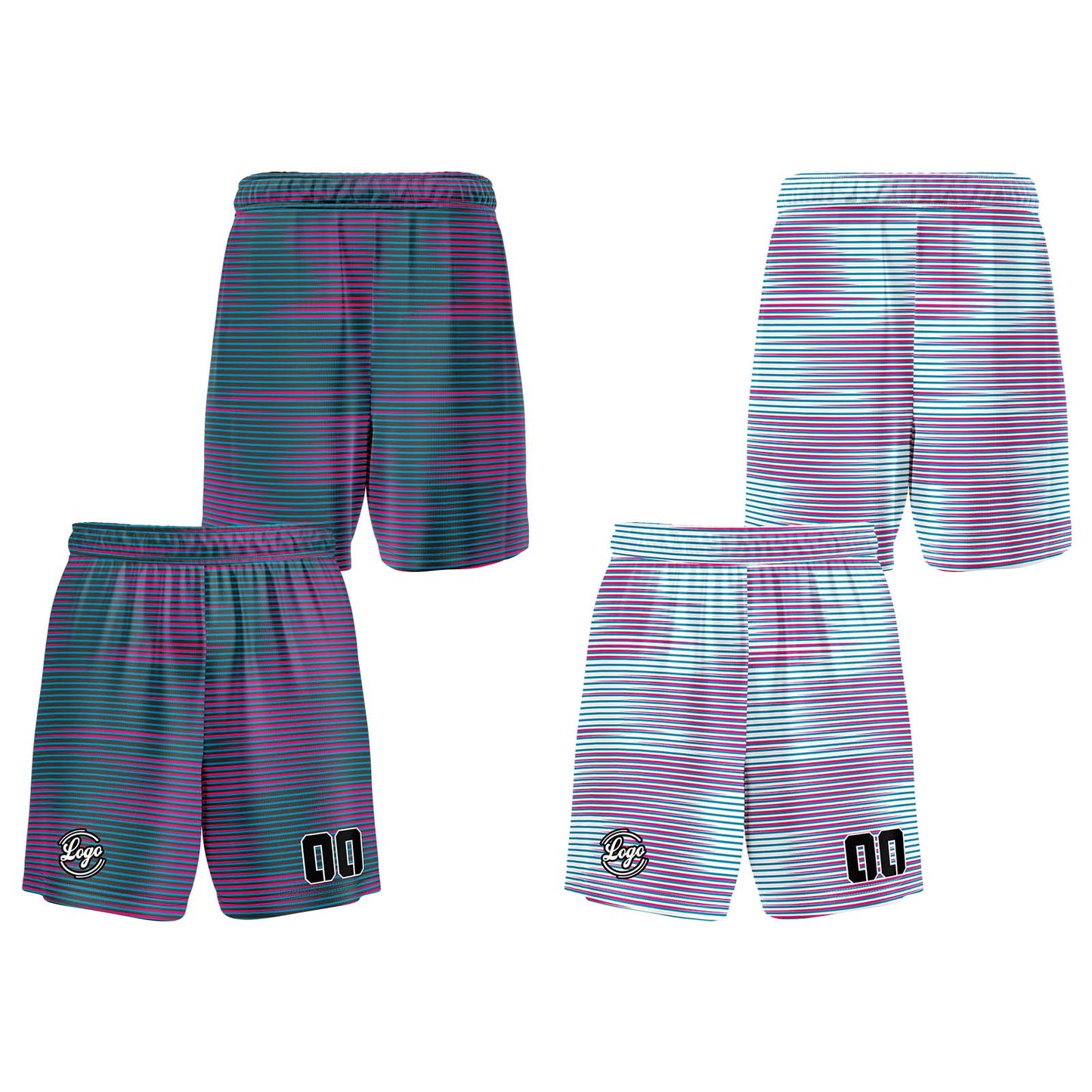 Custom Grey Pink Reversible Basketball Suit for Adults and Kids Personalized Jersey