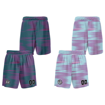 Custom Grey Pink Reversible Basketball Suit for Adults and Kids Personalized Jersey
