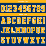 Custom Navy Orange Reversible Basketball Suit for Adults and Kids Personalized Jersey
