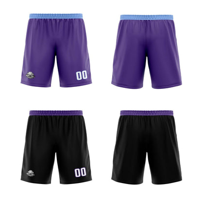 Custom Purple Black Reversible Basketball Jersey Uniform Suit Printed Your Logo Name Number