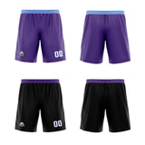 Custom Purple Black Reversible Basketball Jersey Uniform Suit Printed Your Logo Name Number