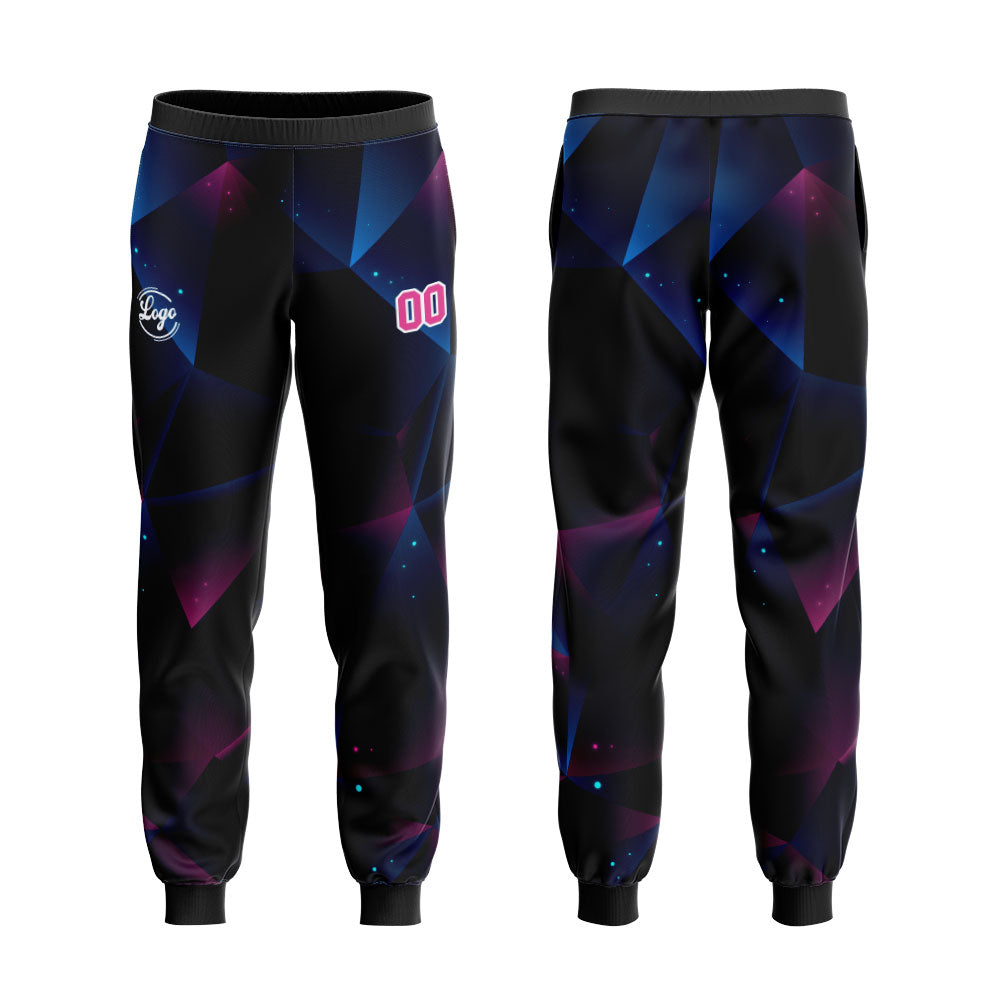 Custom Black Blue Sports hoodie Sweatshirt Set for Men Women Youth Tops and Pants Set Tracksuit