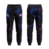 Custom Black Blue Sports hoodie Sweatshirt Set for Men Women Youth Tops and Pants Set Tracksuit