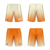 Custom Cream Orange Black Reversible Basketball Suit for Adults and Kids Personalized Jersey