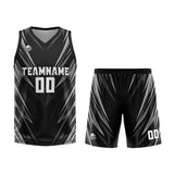 Custom Black Basketball Jersey Uniform Suit Printed Your Logo Name Number