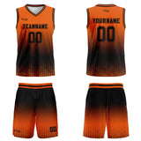 Custom Orange Black Gradient Basketball Jersey Uniform Suit Printed Your Logo Name Number